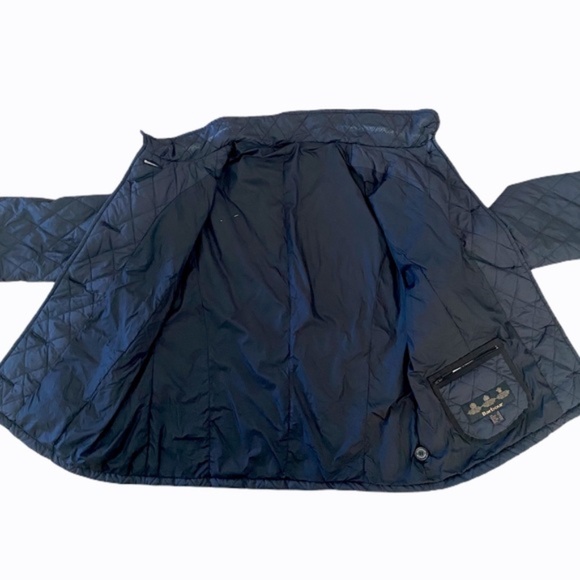 BARBOUR MATT FLYWEIGHT ALICE BLACK QUILTED JACKET - Picture 5 of 7